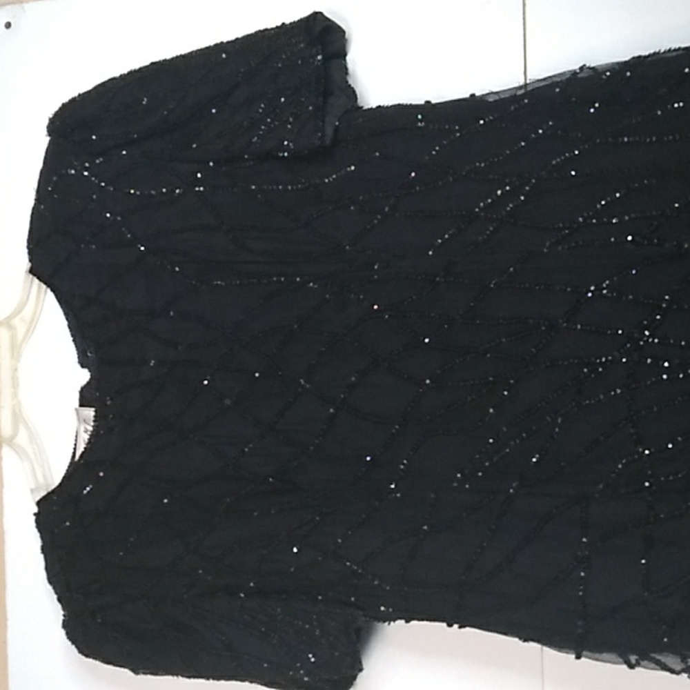 J.M.C. Black sequined dress Sz 16